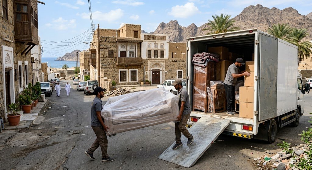 نقل عفش حي صويدرة بالاحساء مع الفك والتغليف المضمون